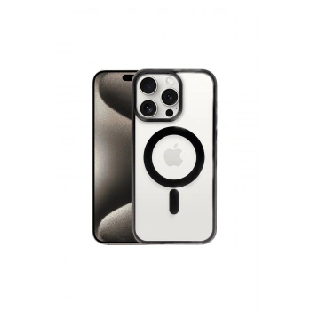 İphone 15 Pro Kılıf Erozi Magsafe Kapak - Siyah