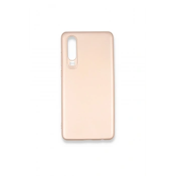 Huawei P30 Kılıf First Silikon - Rose Gold