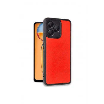 Realme Note 50 4g Kılıf Aras Deri Kapak - Kırmızı