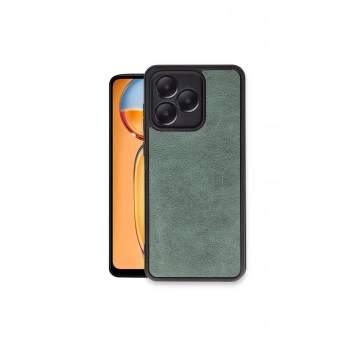 Realme Note 50 4g Kılıf Aras Deri Kapak - Koyu Yeşil