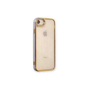 İphone 7 Kılıf Liva Lens Silikon - Lila