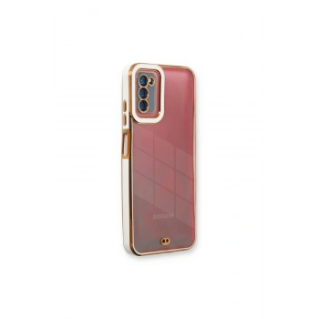 Samsung Galaxy A03s Kılıf Liva Lens Silikon - Beyaz