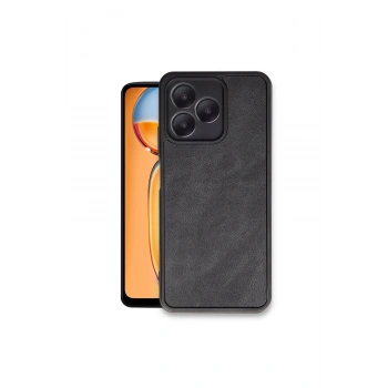 Realme Note 50 4g Kılıf Aras Deri Kapak - Siyah