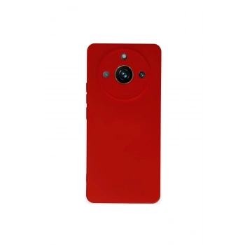 Realme 11 Pro Kılıf Nano İçi Kadife Silikon - Kırmızı