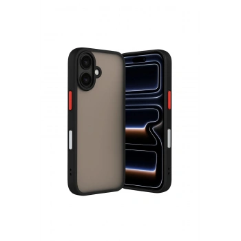 İphone 17 Kılıf Montreal Silikon Kapak - Siyah