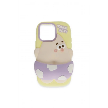 İphone 15 Pro Max Kılıf Poky Karakter Silikon Kapak - Desen 5