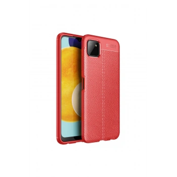 Samsung Galaxy A22 Kılıf Auto Focus Kapak - Kırmızı