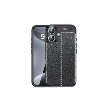 İphone 16 Kılıf Auto Focus Kapak - Siyah