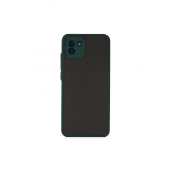 Samsung Galaxy A03 Kılıf Montreal Silikon Kapak - Yeşil