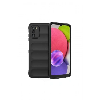 Samsung Galaxy A03s Kılıf Optimum Silikon - Siyah