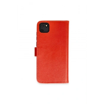 Huawei Y5p Kılıf Trend S Plus Kapaklı Kılıf - Kırmızı