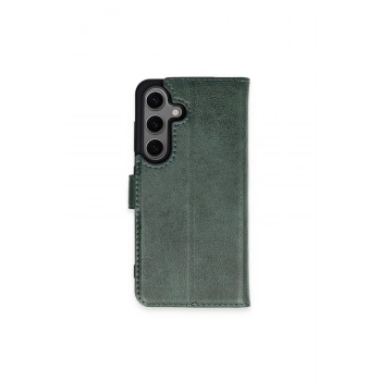 Samsung Galaxy S24 Kılıf Trend S Plus Kapaklı Kılıf - Yeşil