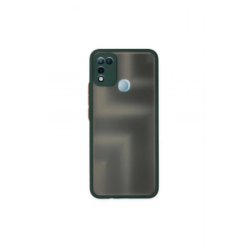 İnfinix Hot 10 Play Kılıf Montreal Silikon Kapak - Yeşil