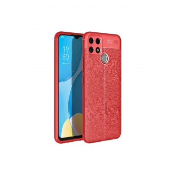 Oppo A15 Kılıf Auto Focus Kapak - Kırmızı