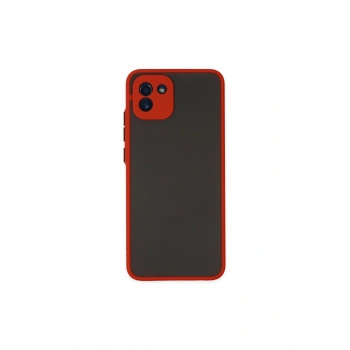 Samsung Galaxy A03 Kılıf Montreal Silikon Kapak - Kırmızı