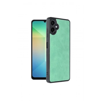 Samsung Galaxy A06 Kılıf Aras Deri Kapak - Koyu Yeşil
