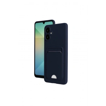 Samsung Galaxy A07 Kelvin Kartvizitli Silikon - Lacivert