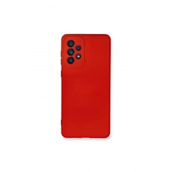 Samsung Galaxy A33 5g Kılıf Nano İçi Kadife Silikon - Kırmızı