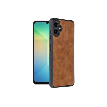 Samsung Galaxy A06 Kılıf Aras Deri Kapak - Taba