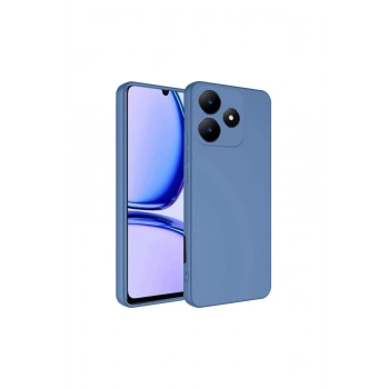 Realme C61 Kılıf First Silikon - Mavi
