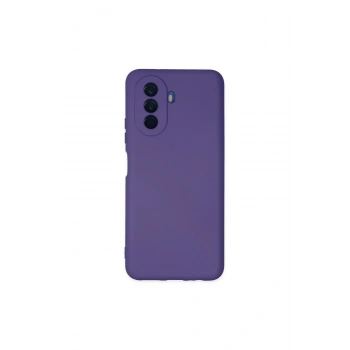 Huawei Nova Y70 Kılıf Nano İçi Kadife Silikon - Mor