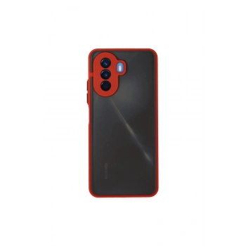 Huawei Nova Y70 Kılıf Montreal Silikon Kapak - Kırmızı