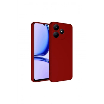 Realme C61 Kılıf First Silikon - Kırmızı
