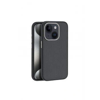 Joko İphone 15 Kılıf Wonder Deri Magsafe Kapak - Siyah