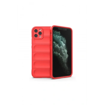 İphone 11 Pro Kılıf Optimum Silikon - Kırmızı