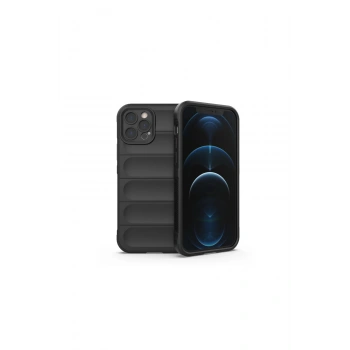 İphone 12 Pro Kılıf Optimum Silikon - Siyah