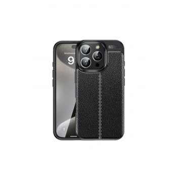 İphone 16 Pro Max Kılıf Auto Focus Kapak - Siyah