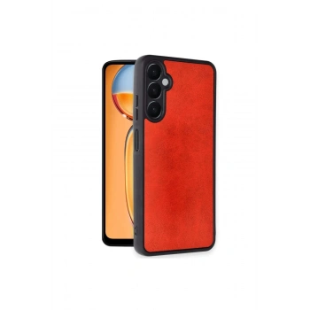 Samsung Galaxy S24 Fe Kılıf Aras Deri Kapak - Kırmızı