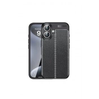 İphone 16 Plus Kılıf Auto Focus Kapak - Siyah