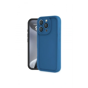 İphone 16 Pro Kılıf Viera Silikon - Mavi