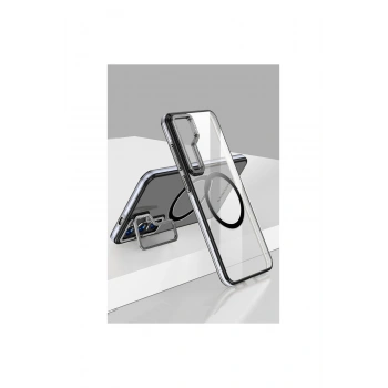 Joko Samsung Galaxy S24 Crystal Magsafe Kapak - Siyah