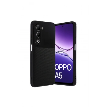Oppo A5 4g Auto Focus Karbon Kapak - Siyah