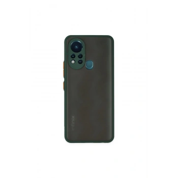 İnfinix Hot 11s Kılıf Montreal Silikon Kapak - Yeşil