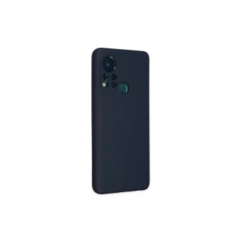 İnfinix Hot 11s Kılıf Nano İçi Kadife Silikon - Lacivert