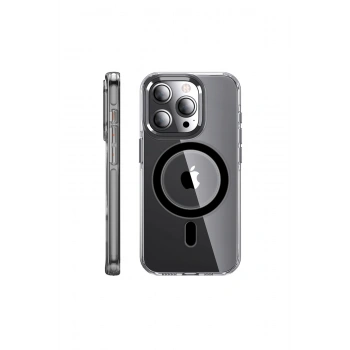 Joko İphone 14 Pro Kılıf Crystal Magsafe Kapak - Siyah