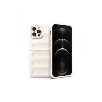 İphone 12 Pro Kılıf Optimum Silikon - Krem