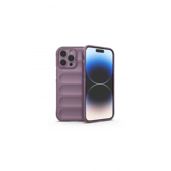 İphone 13 Pro Max Kılıf Optimum Silikon - Mor