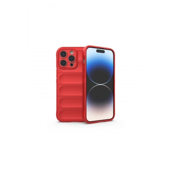 İphone 14 Pro Kılıf Optimum Silikon - Kırmızı