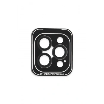 Joko İphone 15 Pro Max Pvd Metal Kamera Lens - Siyah