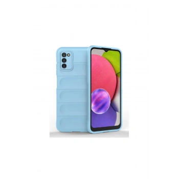 Samsung Galaxy A03s Kılıf Optimum Silikon - Sky Blue