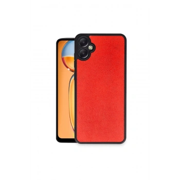 Samsung Galaxy A06 Kılıf Aras Deri Kapak - Kırmızı