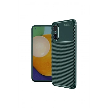 Oppo A60 Kılıf Auto Focus Karbon Kapak - Koyu Yeşil