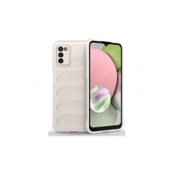 Samsung Galaxy A03s Kılıf Optimum Silikon - Krem
