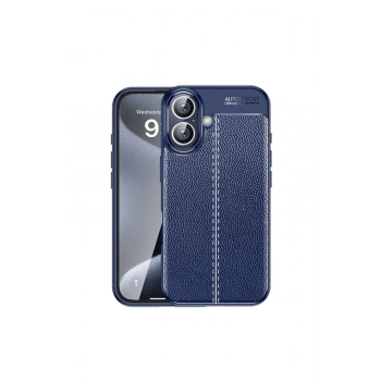 İphone 16 Kılıf Auto Focus Kapak - Lacivert