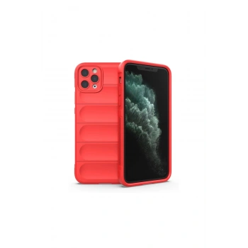 İphone 11 Pro Max Kılıf Optimum Silikon - Kırmızı