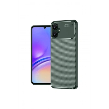 Samsung Galaxy A06 Kılıf Auto Focus Karbon Kapak - Koyu Yeşil